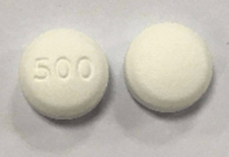 500: (71717-104) Metformin Hydrochloride 500 mg Oral Tablet, Coated by Megalith Pharmaceuticals Inc