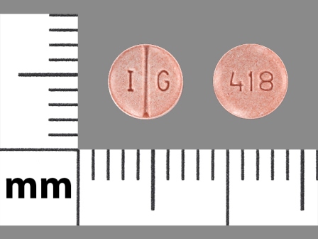 IG 418: (76282-418) Lisinopril 5 mg Oral Tablet by Exelan Pharmaceuticals Inc.