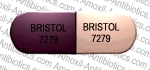 Bristol 7279 maroon and pink capsule