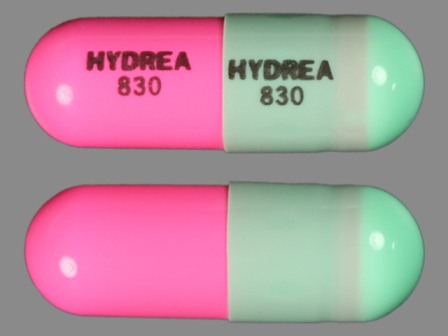 HYDREA 830 HYDREA 830: (0003-0830) Hydrea 500 mg Oral Capsule by E.r. Squibb & Sons, L.L.C.