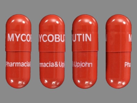 MYCOBUTIN PHARMACIA UPJOHN: (0013-5301) Mycobutin 150 mg Oral Capsule by Department of State Health Services, Pharmacy Branch