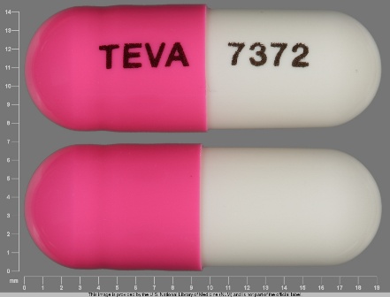 pink and white capsule TEVA 7372