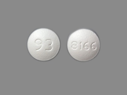 93 8166: (0093-8166) Quetiapine Fumarate 50 mg Oral Tablet, Film Coated by Tya Pharmaceuticals