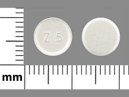 Z 5: (0115-0692) Zolmitriptan 5 mg Disintegrating Tablet by Global Pharmaceuticals, Division of Impax Laboratories Inc.