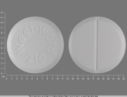Westward 210: (0143-1210) Chlorothiazide 500 mg Oral Tablet by West-ward Pharmaceutical Corp