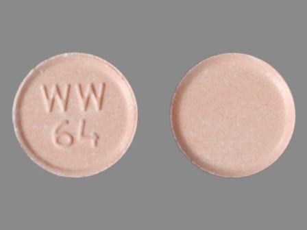 WW 64: (0143-1264) Hctz 25 mg / Lisinopril 20 mg Oral Tablet by West-ward Pharmaceutical Corp