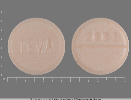 TEVA 2083: (0172-2083) Hydrochlorothiazide 25 mg Oral Tablet by Bryant Ranch Prepack