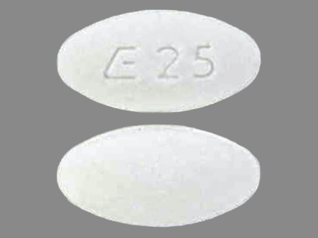 E25: (0185-0025) Lisinopril 2.5 mg Oral Tablet by Mckesson Contract Packaging