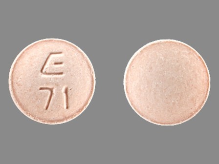 E 71: (0185-7100) Hctz 12.5 mg / Lisinopril 10 mg Oral Tablet by Eon Labs, Inc.