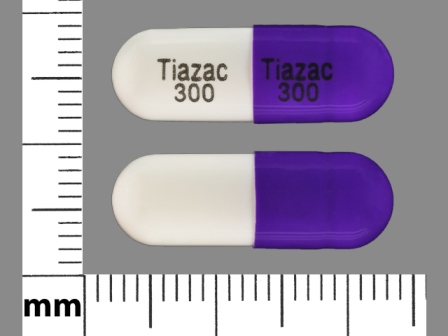 Tiazac 300: (0187-2615) 24 Hr Tiazac 300 mg Extended Release Capsule by Cardinal Health