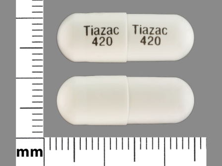 Tiazac 420: (0187-2617) Tiazac 420 mg Oral Capsule, Extended Release by Valeant Pharmaceuticals North America LLC