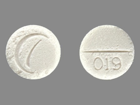 19: (0228-4019) Alprazolam 0.25 mg Disintegrating Tablet by Actavis Elizabeth LLC