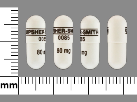 Propranolol UPSHER;SMITH;0085;80mg