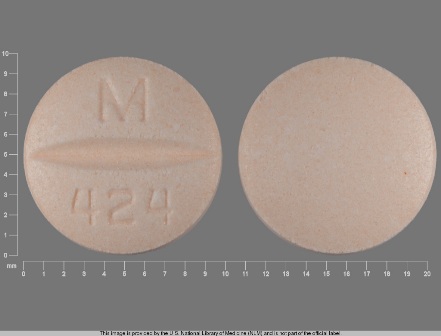 M 424: (0378-0424) Hctz 25 mg / Metoprolol Tartrate 50 mg Oral Tablet by Mylan Pharmaceuticals Inc.