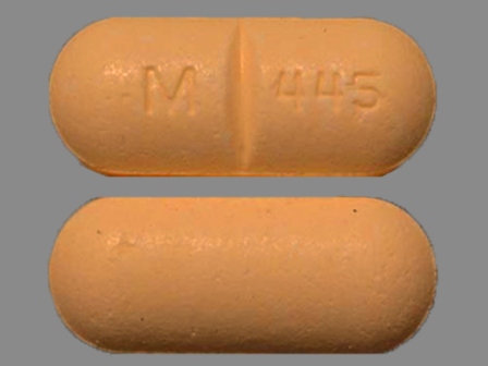M 445: (0378-0445) Hctz 50 mg / Metoprolol Tartrate 100 mg Oral Tablet by Mylan Pharmaceuticals Inc.