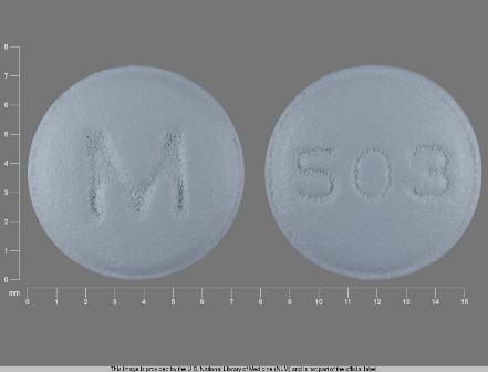 M 503: (0378-0503) Bisoprolol Fumarate 5 mg / Hctz 6.25 mg Oral Tablet by Mylan Pharmaceuticals Inc.
