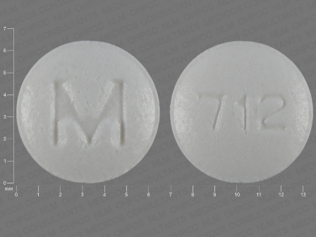 M 712: (0378-0712) Enalapril Maleate 5 mg / Hctz 12.5 mg Oral Tablet by Mylan Pharmaceuticals Inc.