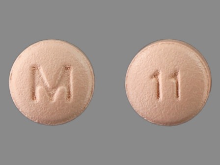 M 11: (0378-1011) Quetiapine (As Quetiapine Fumarate) 25 mg Oral Tablet by Mylan Pharmaceuticals Inc.