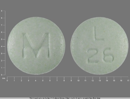 L 26 M: (0378-2076) Lisinopril 40 mg by Cardinal Health