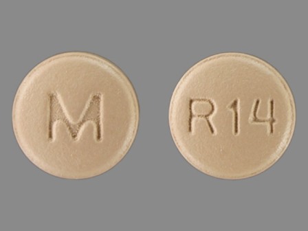 M R14: (0378-3514) Risperidone 4 mg Oral Tablet by Ncs Healthcare of Ky, Inc Dba Vangard Labs