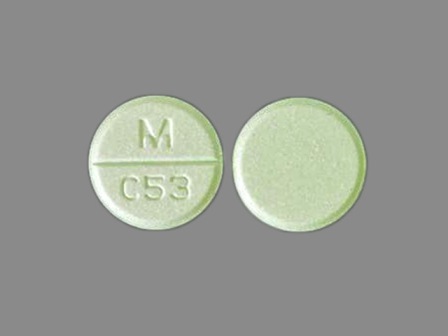 M C53: (0378-5053) Carbidopa 25 mg / L-dopa 250 mg Disintegrating Tablet by Mylan Pharmaceuticals Inc.