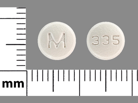M 335: (0378-5335) Olanzapine 7.5 mg Oral Tablet by Mylan Pharmaceuticals Inc.