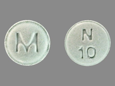 M N 10: (0378-5501) Ropinirole 1 mg (As Ropinirole Hydrochloride) Oral Tablet by Mylan Pharmaceuticals Inc.