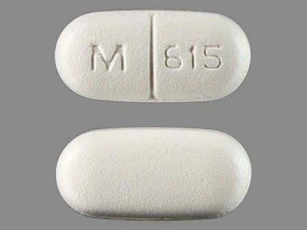 M 615: (0378-5615) Levetiracetam 500 mg Oral Tablet by Mylan Pharmaceuticals Inc.