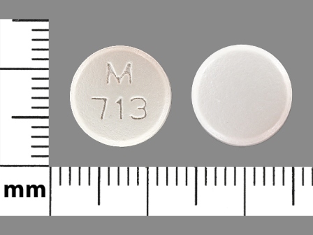 M 713: (0378-5713) Olanzapine 20 mg Oral Tablet by Mylan Institutional Inc.