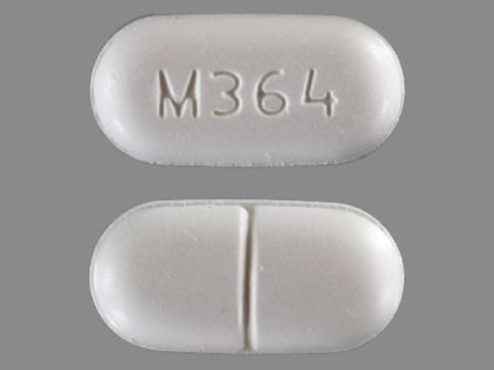 M364: (0406-0364) Apap 750 mg / Hydrocodone Bitartrate 10 mg Oral Tablet by Mallinckrodt, Inc.