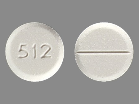 White pill with 512 Oxycodone Acetaminophen 5/325 by Mallinckrodt