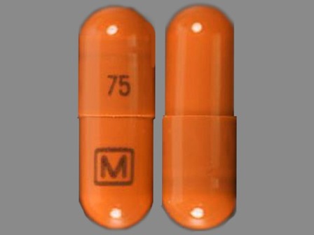 M 75: (0406-9931) Imipramine Pamoate 75 mg Oral Capsule by Mallinckrodt Inc