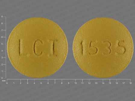 LCI 1535: (0527-1535) Doxycycline (As Doxycycline Monohydrate) 75 mg Oral Tablet by Lannett Company, Inc.