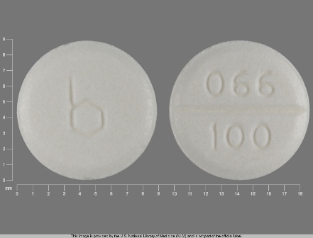 b 066 100: (0555-0066) Isoniazid 100 mg Oral Tablet by Department of State Health Services, Pharmacy Branch