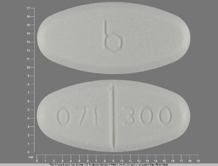 b 071 300: (0555-0071) Inh 300 mg Oral Tablet by Remedyrepack Inc.