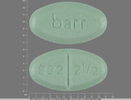 832 2 1 2 barr: (0555-0832) Warfarin Sodium 2.5 mg Oral Tablet by Remedyrepack Inc.