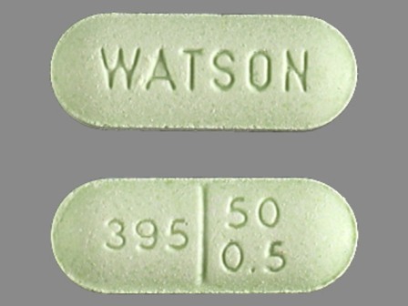 395 50 05 WATSON Green Oval Pill