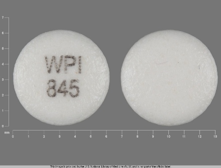 WPI 845: (0591-0845) Glipizide ER 10 mg 24 Hr Extended Release Tablet by Watson Laboratories, Inc.