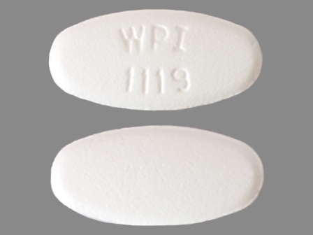 WPI 1119: (0591-1119) Mirtazapine 45 mg Oral Tablet by Stat Rx USA LLC