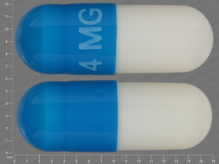 4 MG: (0591-2789) Tizanidine 4 mg (As Tizanidine Hydrochloride 4.576 mg) Oral Capsule by Watson Laboratories, Inc.