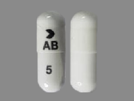 AB 5: (0591-3761) Amlodipine (As Amlodipine Besylate) 5 mg / Benazepril Hydrochloride 40 mg Oral Capsule by Watson Laboratories, Inc.