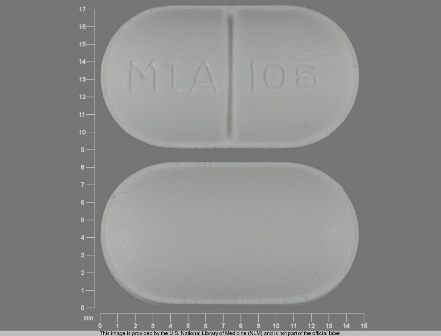 Acetaminophen + Butalbital MIA;106
