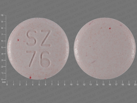 SZ 76: (0781-5555) Montelukast 5 mg (As Montelukast Sodium 5.2 mg) Chewable Tablet by Sandoz Inc