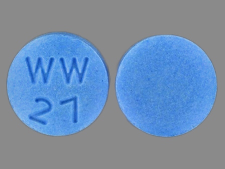 WW 27: (0904-0195) Dicyclomine Hydrochloride 20 mg Oral Tablet by Major Pharmaceuticals