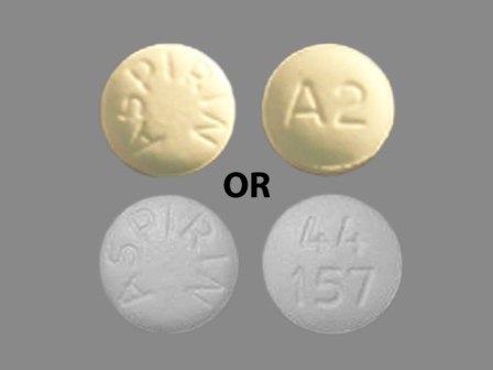 ASPIRIN 44157: (0904-2019) Asa 325 mg Oral Tablet by Walgreen Co.
