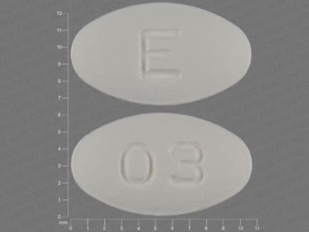 E 03: (10544-190) Carvedilol 12.5 mg Oral Tablet, Film Coated by Bryant Ranch Prepack