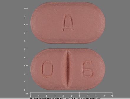 A 06 oval pink pill