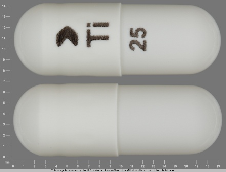 25 Ti: (16252-569) Topiramate 25 mg Oral Capsule by Cobalt Laboratories