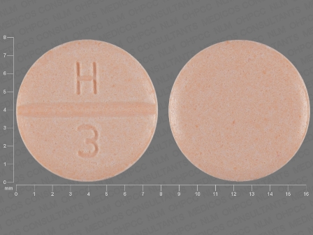 H 3: (16729-184) Hydrochlorothiazide 50 mg Oral Tablet by Redpharm Drug, Inc.