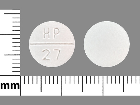 HP 27: (23155-027) Verapamil Hydrochloride 120 mg Oral Tablet by Nucare Pharmaceuticals, Inc.